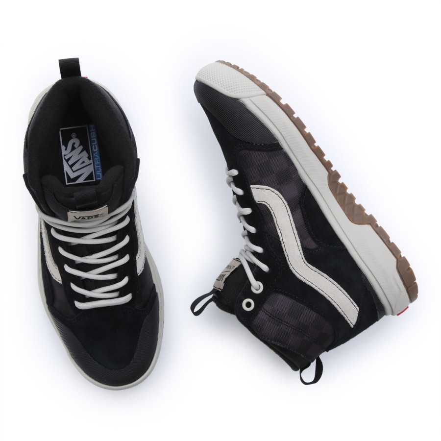 Damen Vans Ultrarange Schuhe | Tonal Checkerboard Ultrarange Exo Hi Mte-1 Schuhe Schwarz