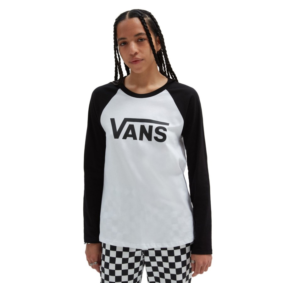 Damen Vans T-Shirts & Oberteile | Flying V Everyday Raglanshirt Weis