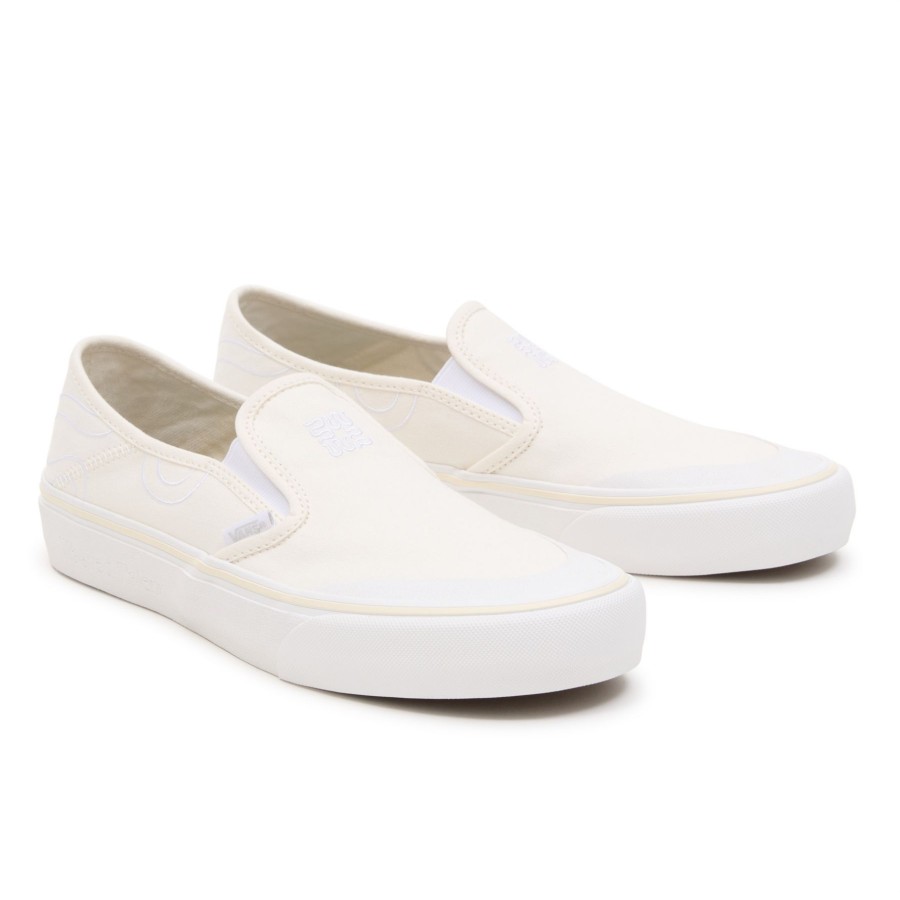 Damen Vans Slip-On-Schuhe | Vans X Wasted Talent Slip-On Vr3 Schuhe Weis