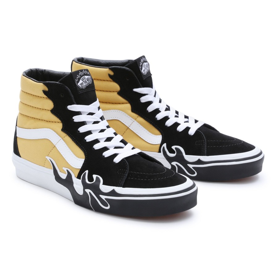 Damen Vans High-Top-Schuhe | Sk8-Hi Flame Schuhe Schwarz