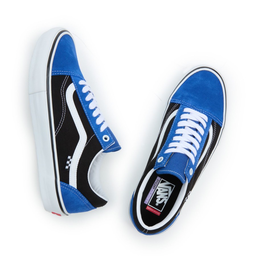 Damen Vans Skateschuhe | Skate Old Skool Schuhe Blau, Schwarz