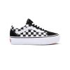 Damen Vans Plateauschuhe | Checkerboard Old Skool Plateauschuhe Schwarz