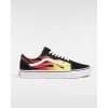 Damen Vans Low-Top Sneaker | Flame Old Skool Schuhe Schwarz