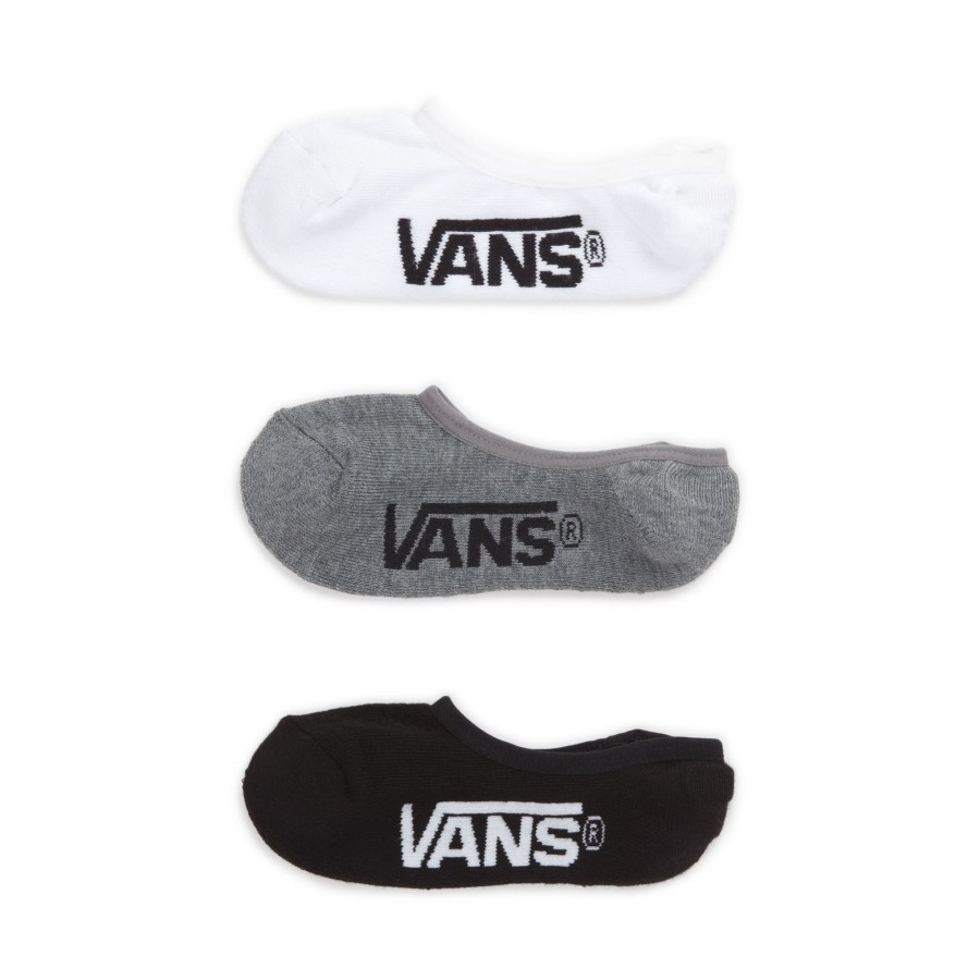 Damen Vans Socken | Classic Super No Show Socken (3 Paar) Schwarz, Grau