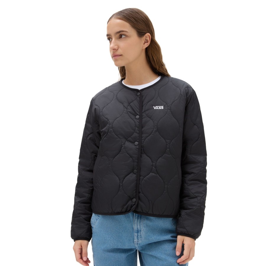 Damen Vans Jacken & Mantel | Forces Reversible Liner Wendejacke Schwarz