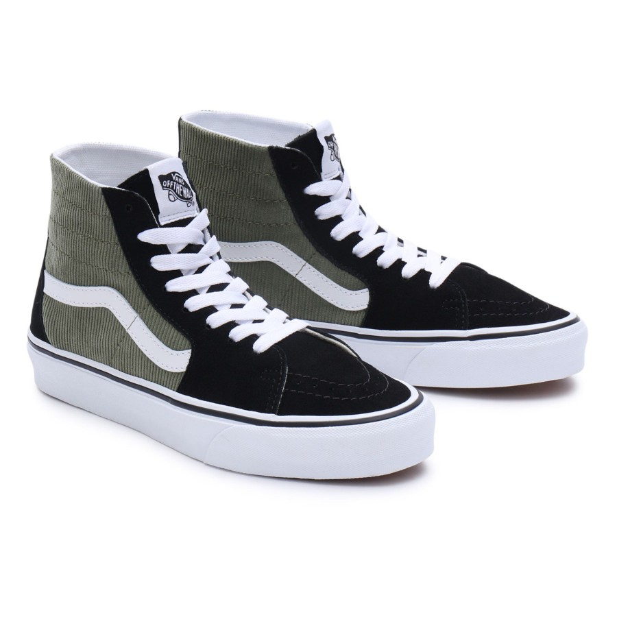 Damen Vans Classics | Mini Cord Sk8-Hi Tapered Schuhe Grun