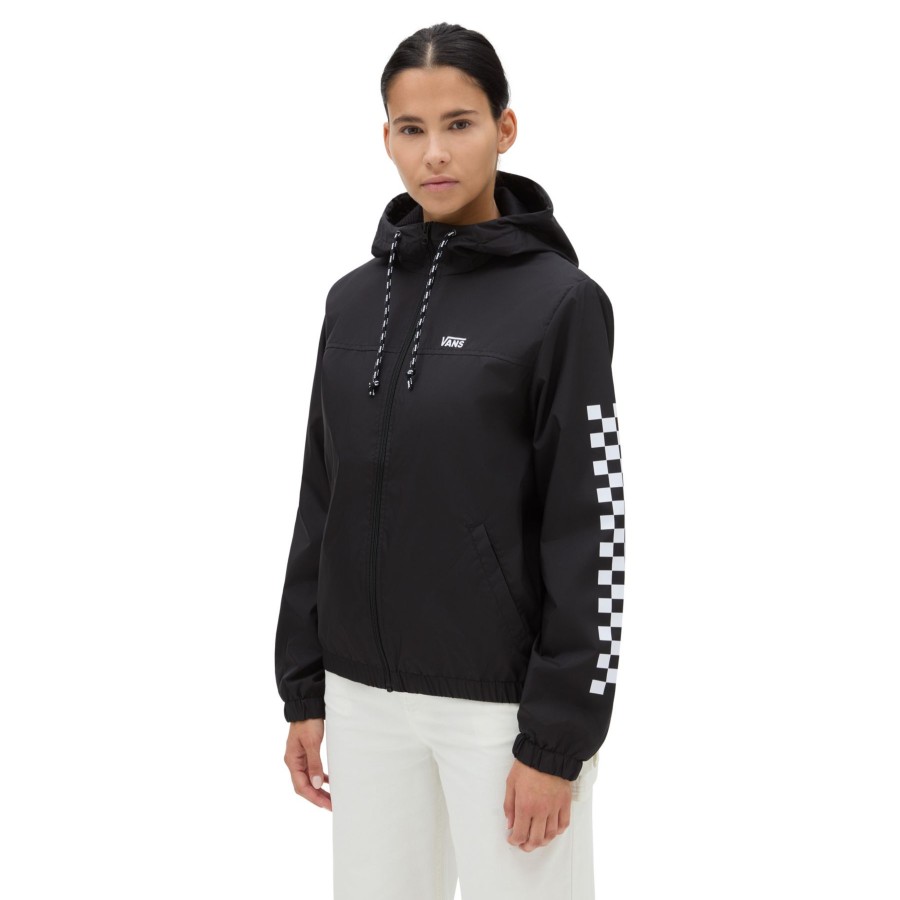 Damen Vans Jacken & Mantel | Kastle Check Jacke Schwarz