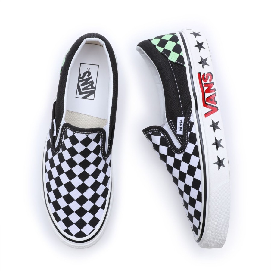 Damen Vans Classics | Diamond Check Classic Slip-On 98 Dx Schuhe Schwarz