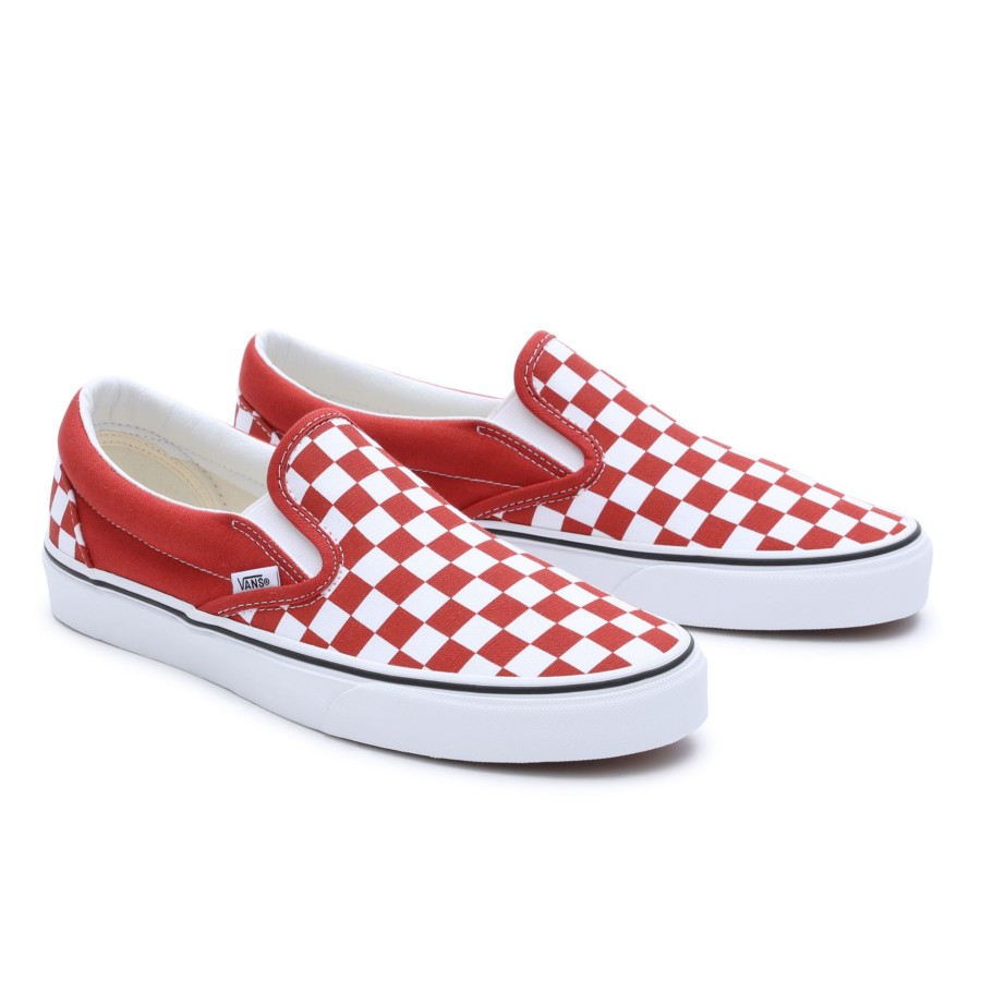 Damen Vans Classics | Color Theory Classic Slip-On Schuhe Rot