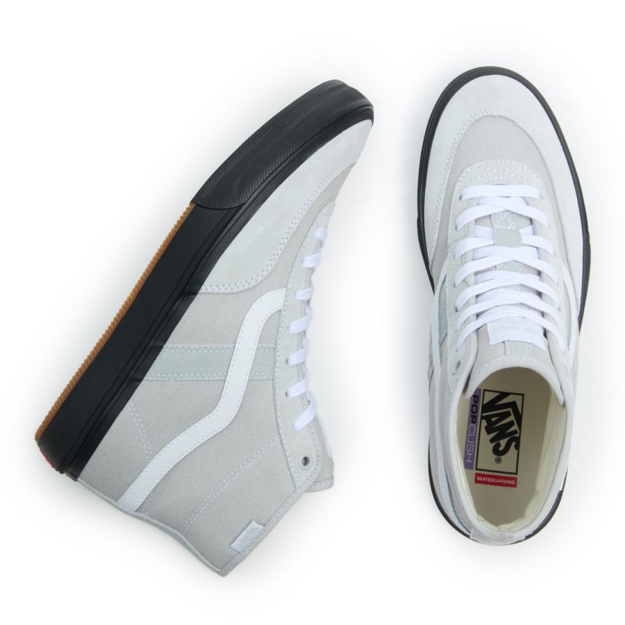 Damen Vans Skateschuhe | Crockett High Schuhe Grau