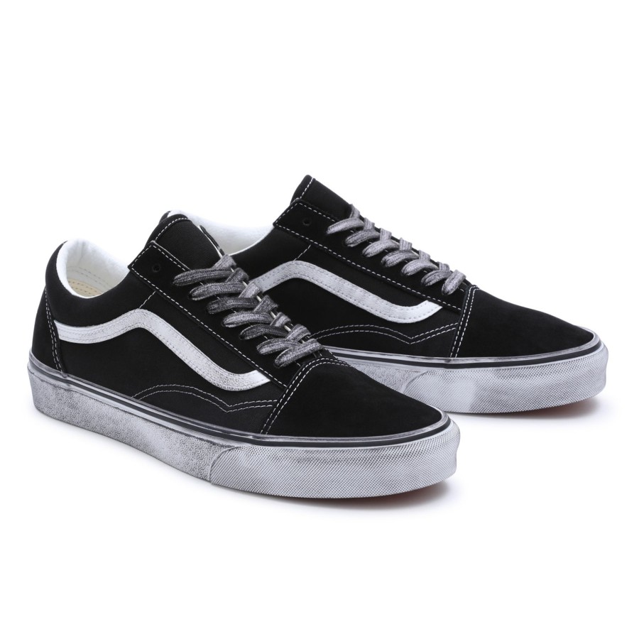 Damen Vans Classics | Stressed Old Skool Schuhe Schwarz