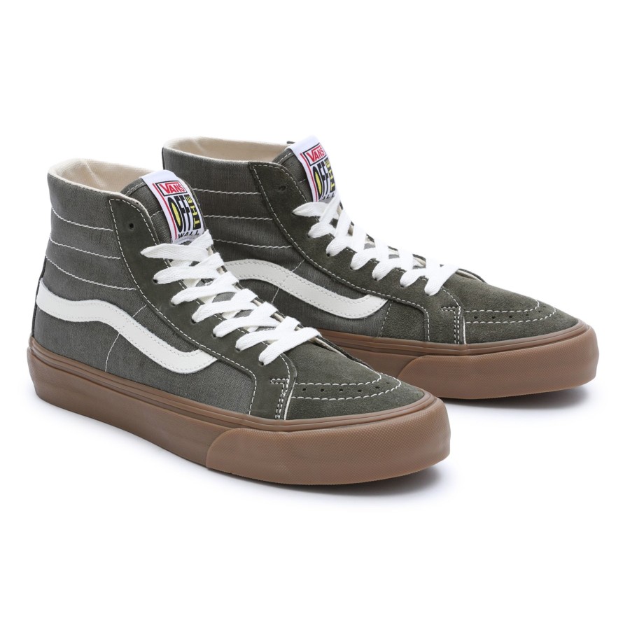 Damen Vans High-Top-Schuhe | Salt Wash Sk8-Hi 38 Decon Vr3 Schuhe Grun