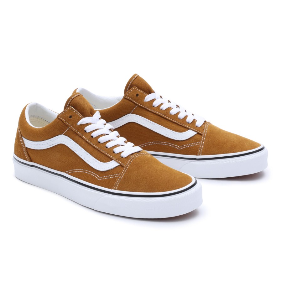 Damen Vans Low-Top Sneaker | Color Theory Old Skool Schuhe Braun