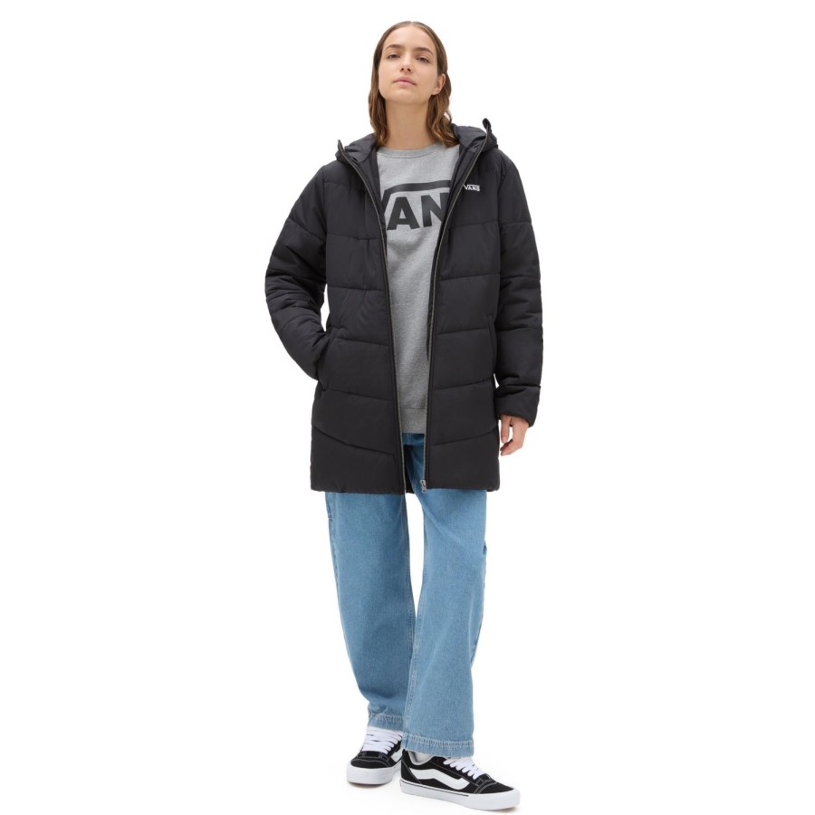 Damen Vans Jacken & Mantel | Foundry Long Mte Jacke Schwarz