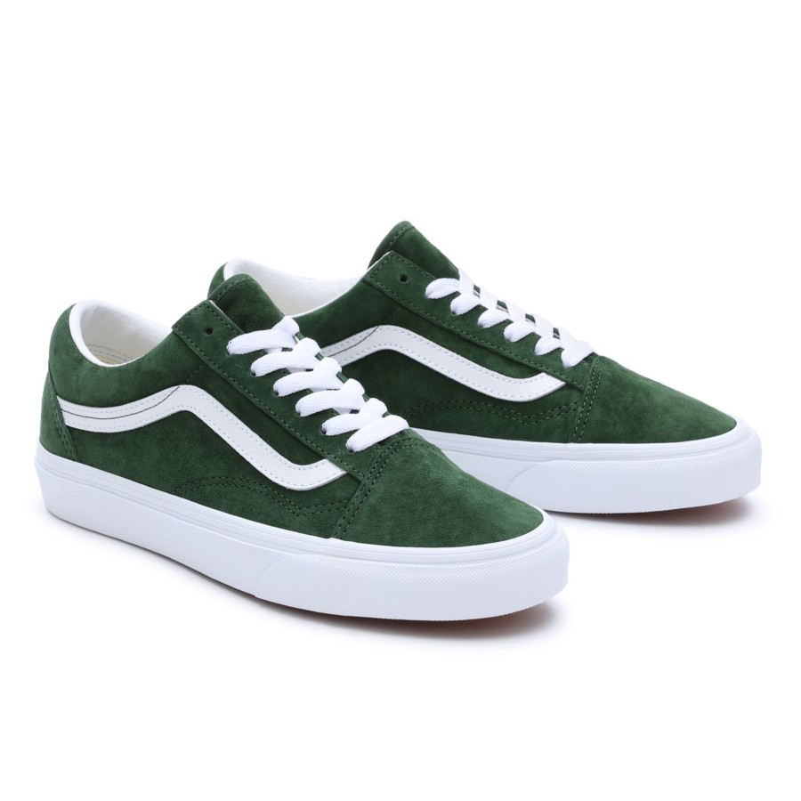 Damen Vans Classics | Old Skool Wildlederschuhe Grun