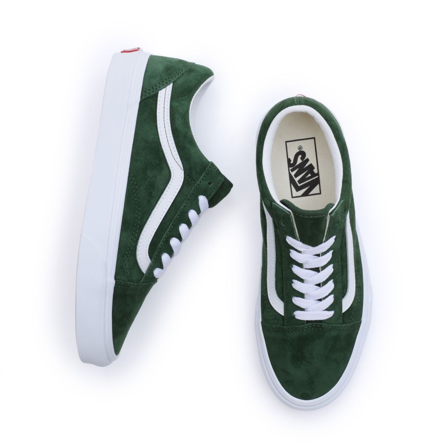 Damen Vans Classics | Old Skool Wildlederschuhe Grun