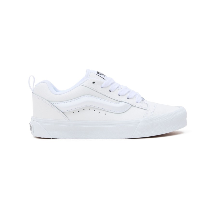 Herren Vans Classics | Leather Knu Skool Schuhe Weis