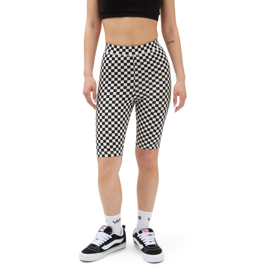 Damen Vans Leggings & Shorts | Flying V Print Legging Shorts Schwarz, Weis