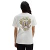 Damen Vans T-Shirts & Oberteile | Paisley Fly Boyfriend Fit T-Shirt Weis