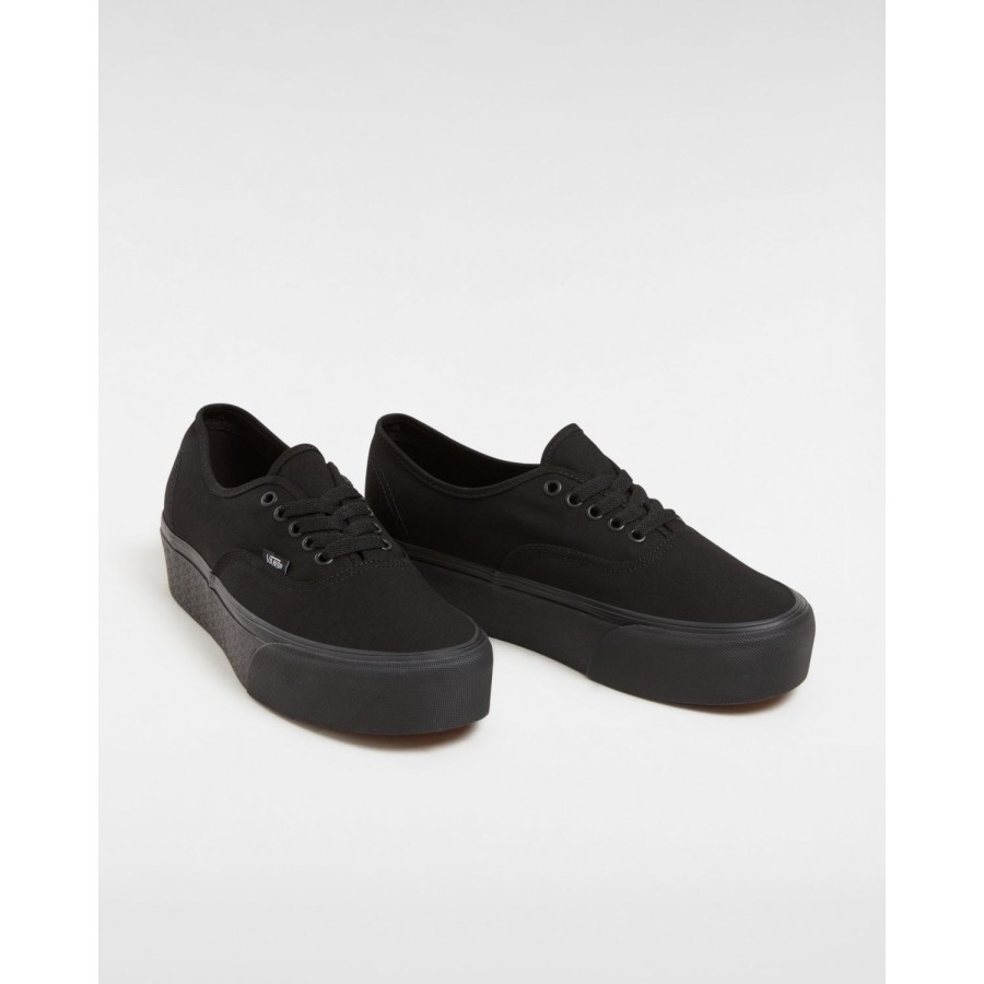 Damen Vans Classics | Canvas Authentic Stackform Schuhe Schwarz