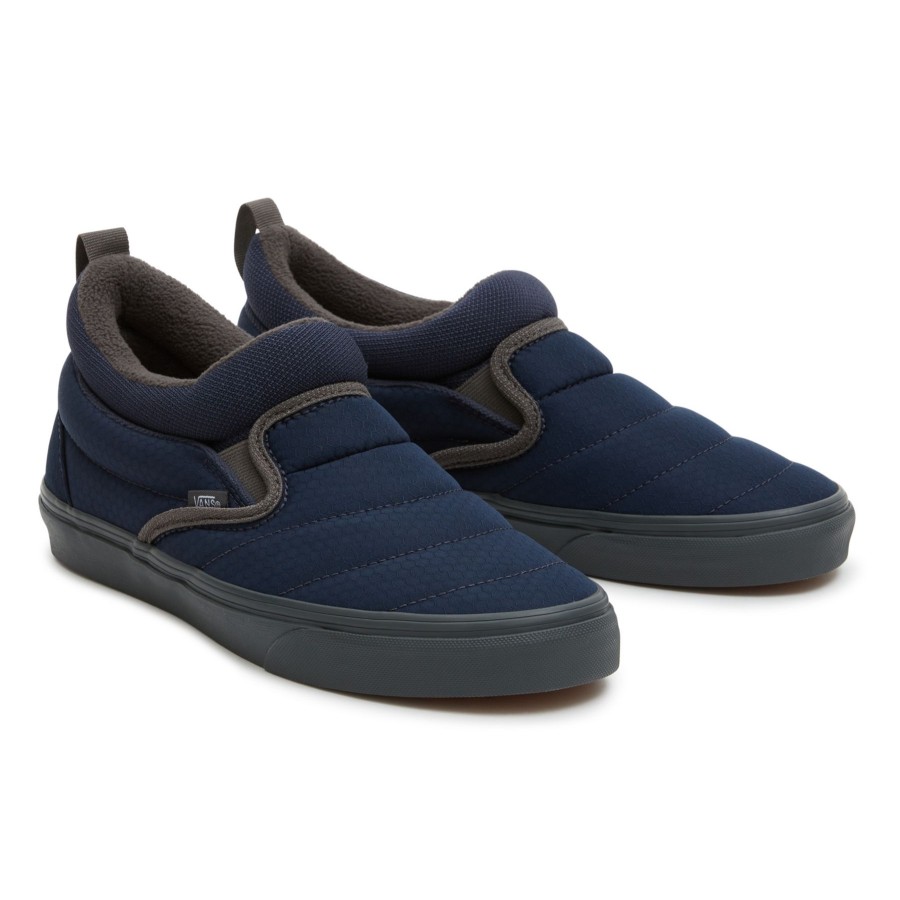 Damen Vans High-Top-Schuhe | Slip-On Mid Cozy Schuhe Aus Netzmaterial Blau