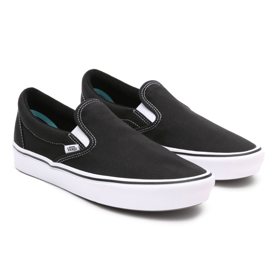 Damen Vans Slip-On-Schuhe | Classic Comfycush Slip-On Schuhe Schwarz