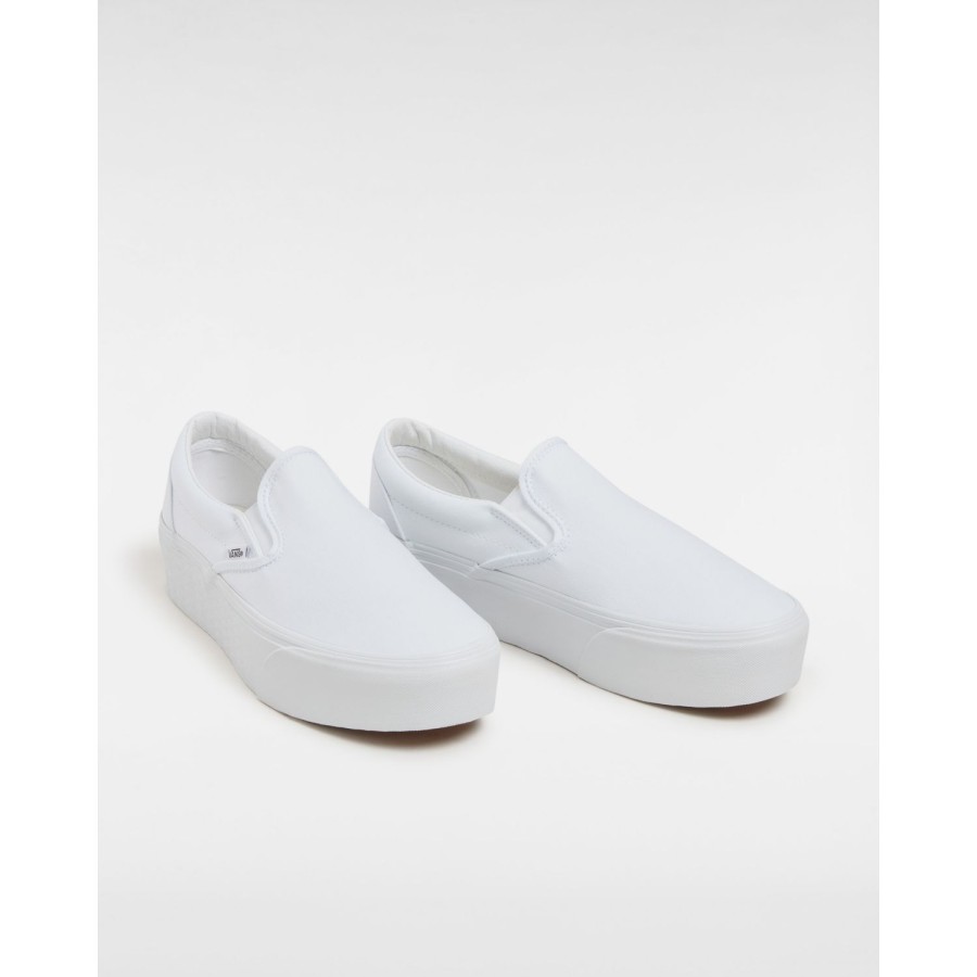 Damen Vans Classics | Classic Slip-On Stackform Schuhe Weis