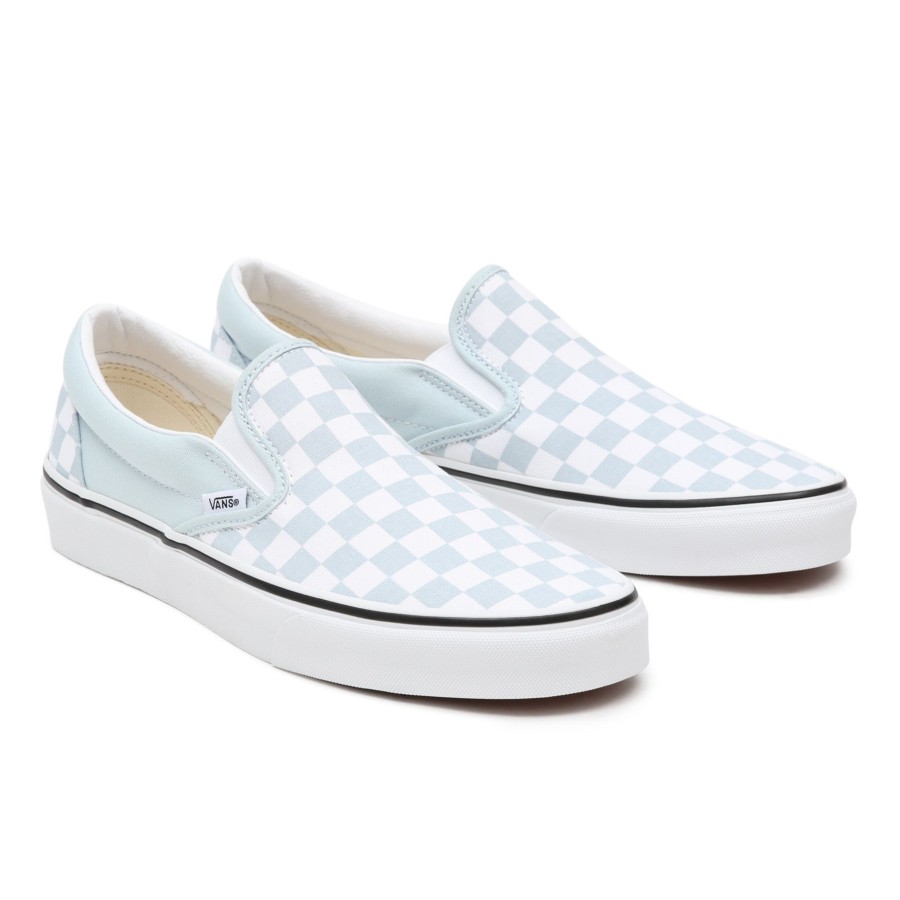 Damen Vans Slip-On-Schuhe | Checkerboard Classic Slip-On Schuhe Blau