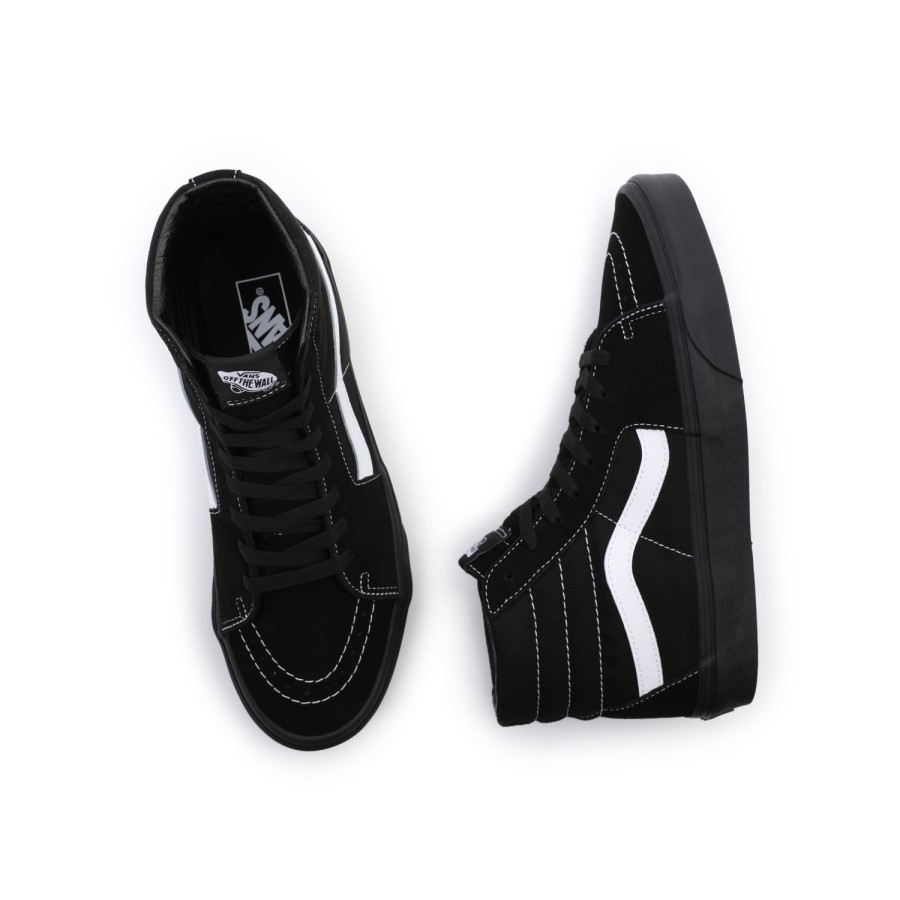 Damen Vans Classics | Wildleder/Canvas Sk8-Hi Schuhe Schwarz