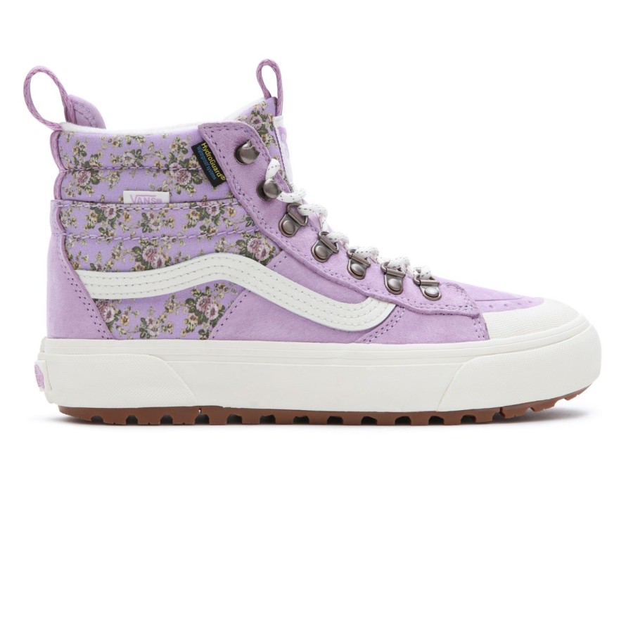 Damen Vans High-Top-Schuhe | Vintage Floral Sk8-Hi Dr Mte-2 Schuhe Violett