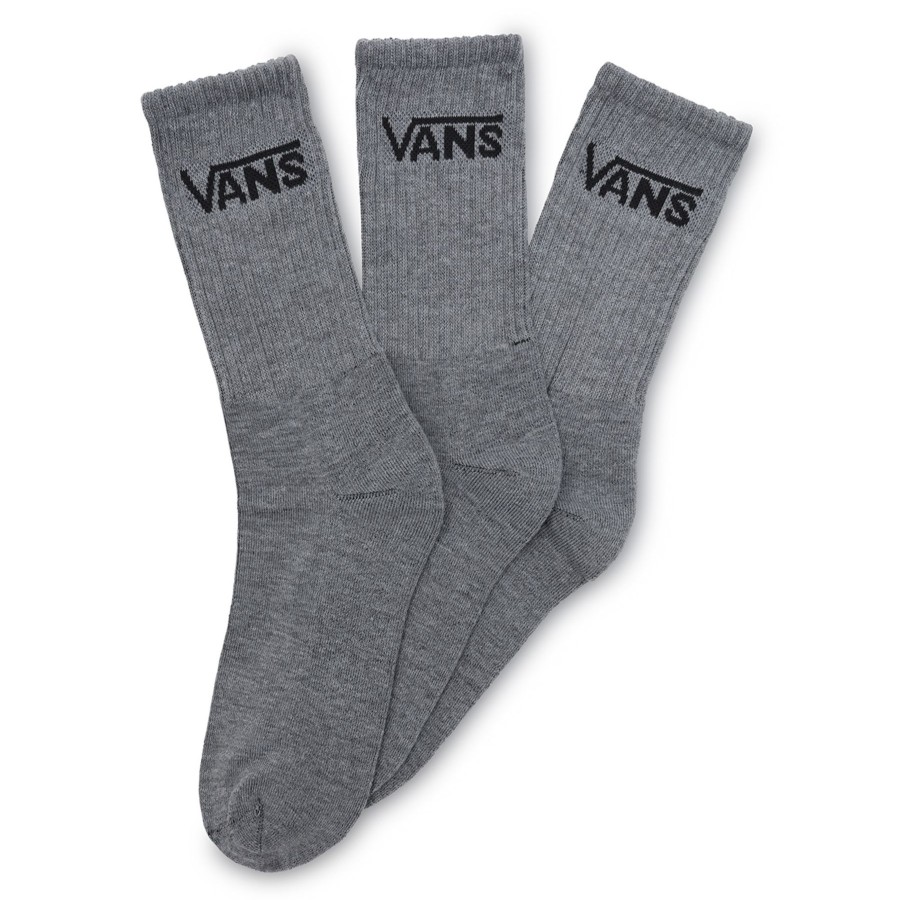 Damen Vans Socken | Classic Crew Socken (3 Paar) Grau