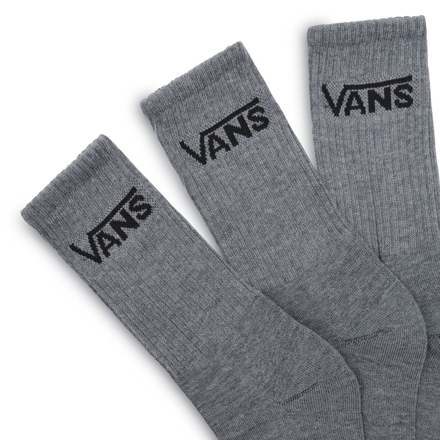 Damen Vans Socken | Classic Crew Socken (3 Paar) Grau