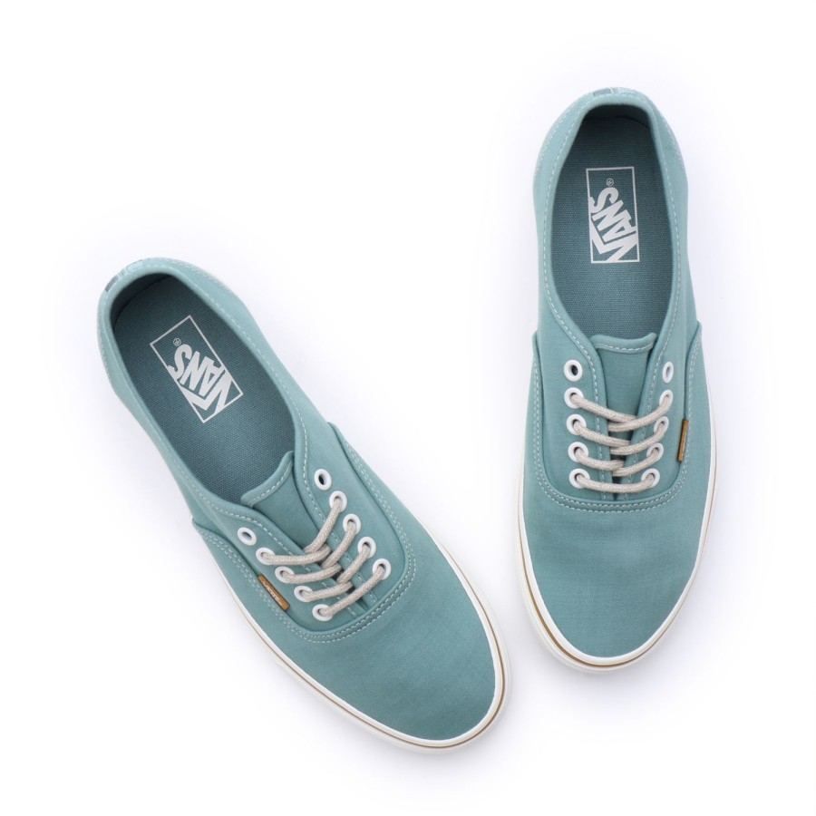 Damen Vans Classics | Authentic Embroidered Check Schuhe Grun