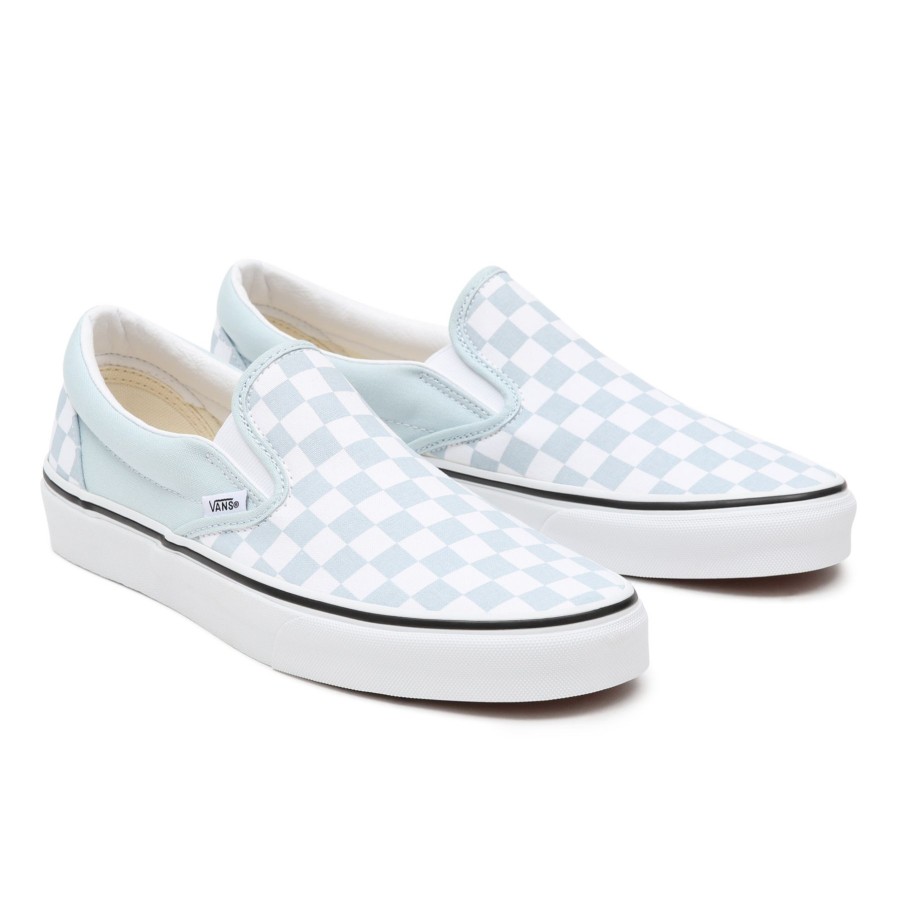 Damen Vans Classics | Checkerboard Classic Slip-On Schuhe Blau