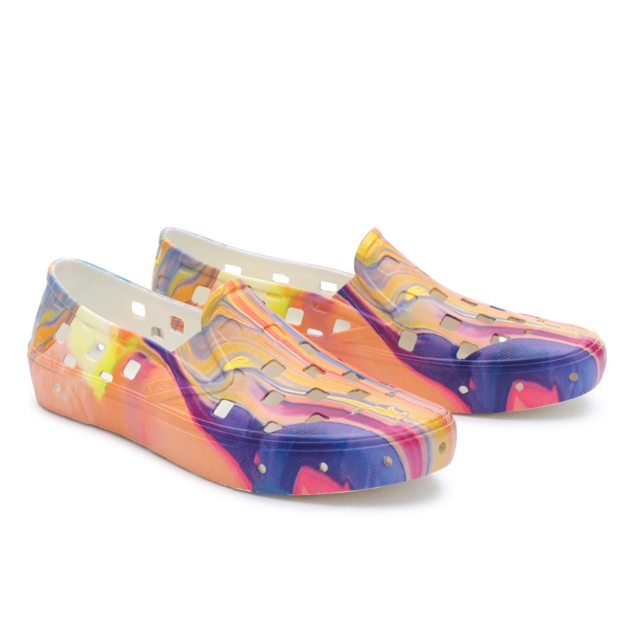 Damen Vans Slip-On-Schuhe | Resin Rainbow Slip-On Trk Schuhe Multicolour