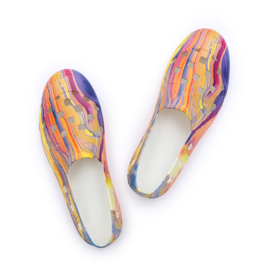 Damen Vans Slip-On-Schuhe | Resin Rainbow Slip-On Trk Schuhe Multicolour