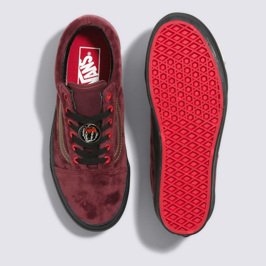 Damen Vans Low-Top Sneaker | Disney X Vans Old Skool Stackform Schuhe Rot