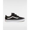 Damen Vans Classics | Suede/Canvas Old Skool Schuhe Mit Klettverschluss Schwarz, Weis