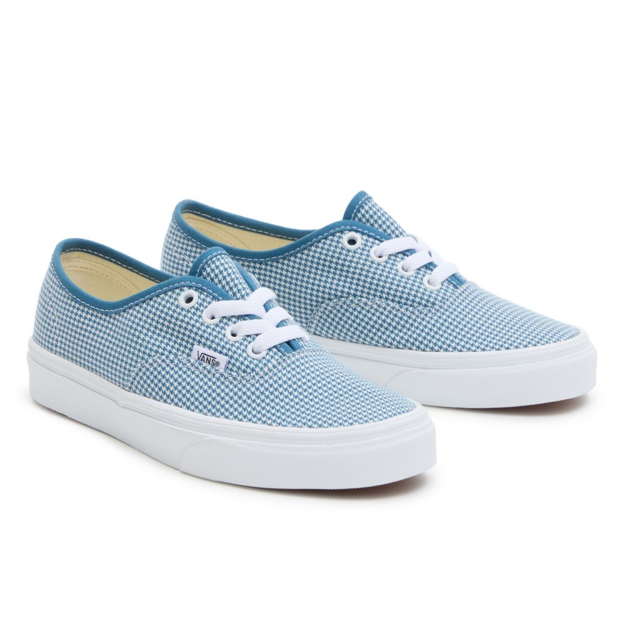 Damen Vans Low-Top Sneaker | Houndstooth Authentic Schuhe Blau