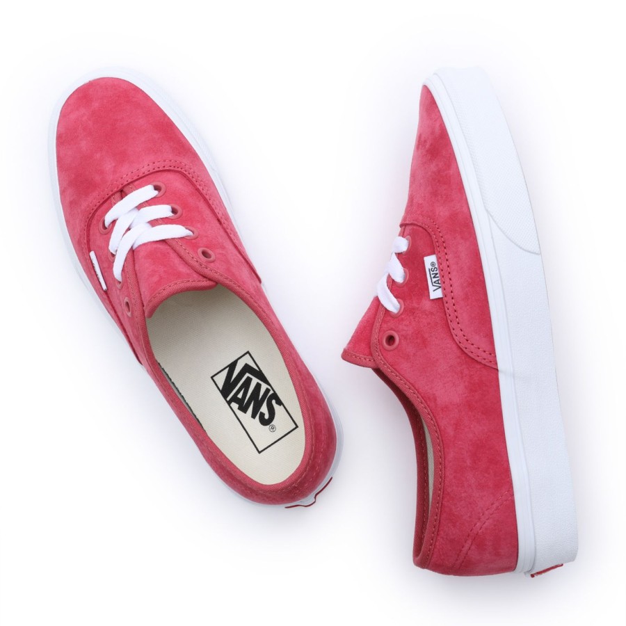 Damen Vans Classics | Authentic Schuhe Aus Wildleder Vom Schwein Rot