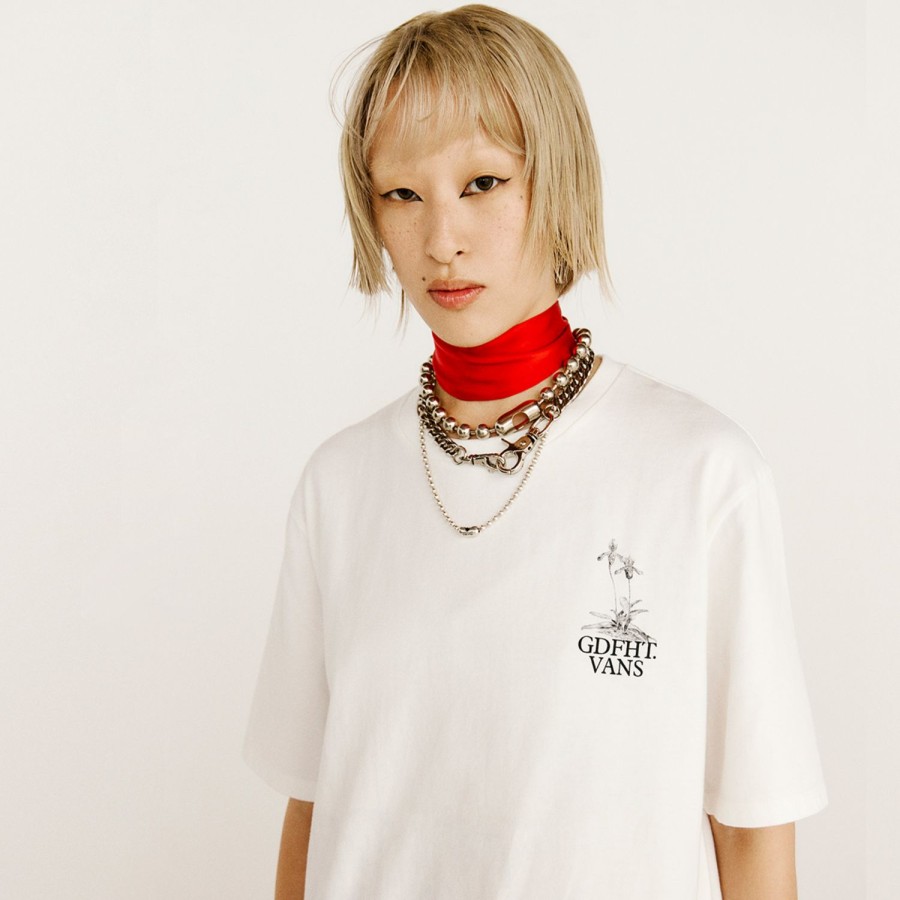 Damen Vans T-Shirts & Oberteile | Vault By Vans X Goodfight T-Shirt Weis