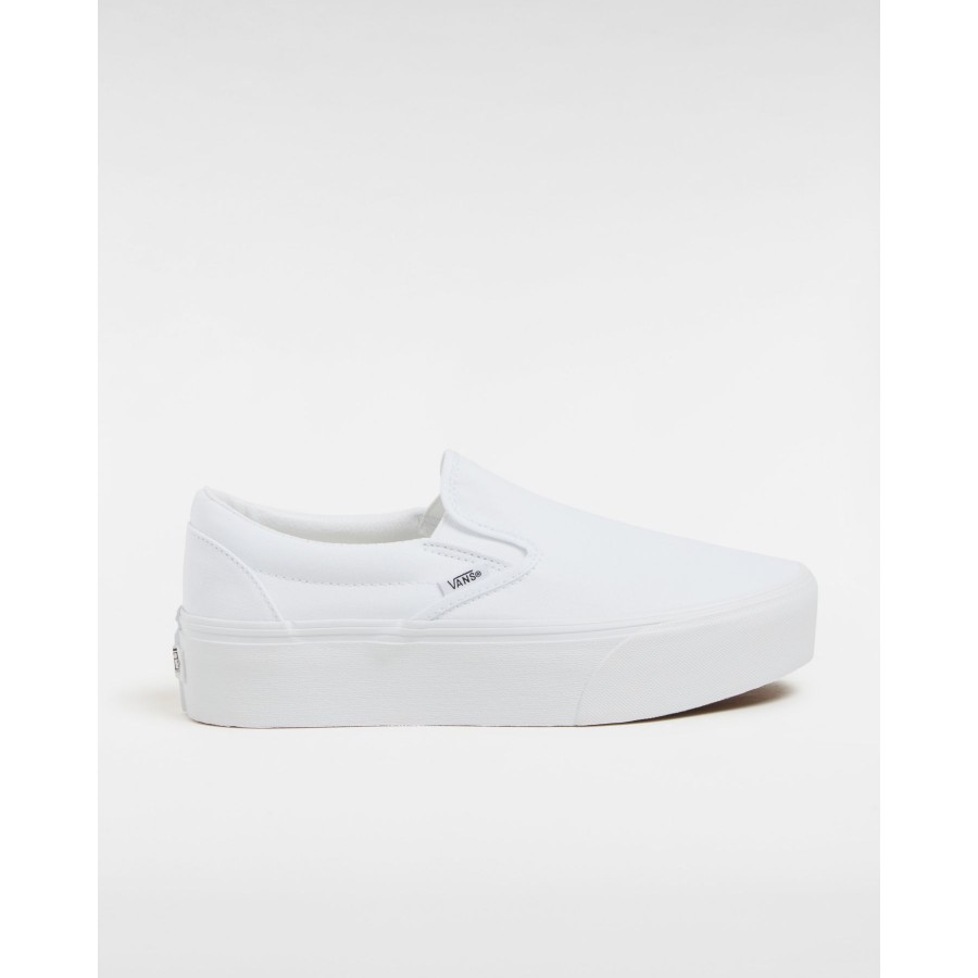 Damen Vans Slip-On-Schuhe | Classic Slip-On Stackform Schuhe Weis